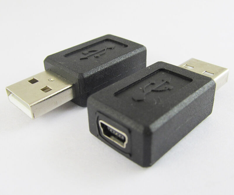Micro 5pin USB Female To USB 2.0 A Male Plug USB Adapter Connector 5pcs