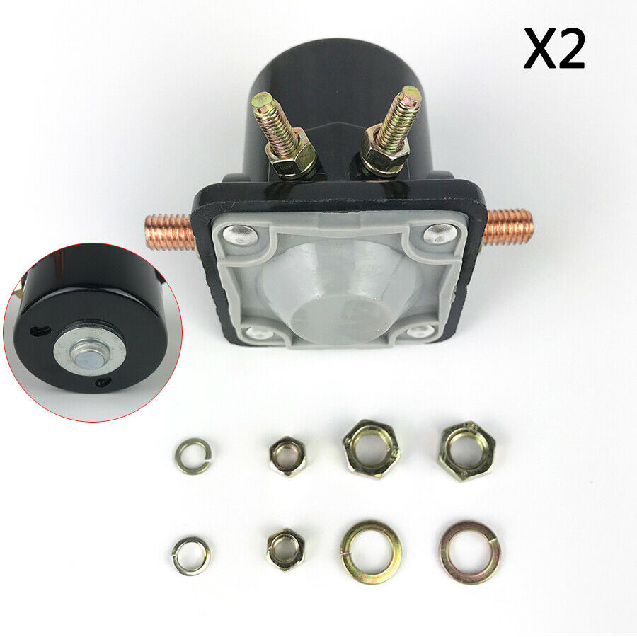 2x Starter Solenoid Switch Relay #383622 For Johnson OMC Evinrude Outboard Motor