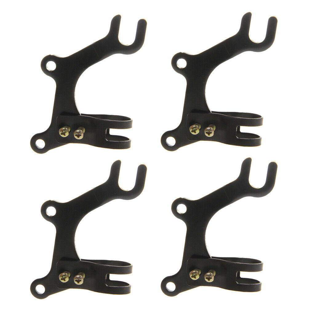 4pcs Black Aluminum Alloy Bike Disc Brake Adapter Bracket Mounting Holder