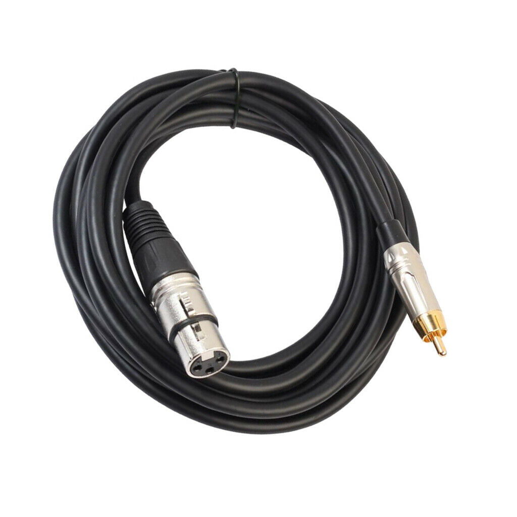 Audio Cable RCA Male to XLR Female Cord for Condenser Microphone 10 Meter