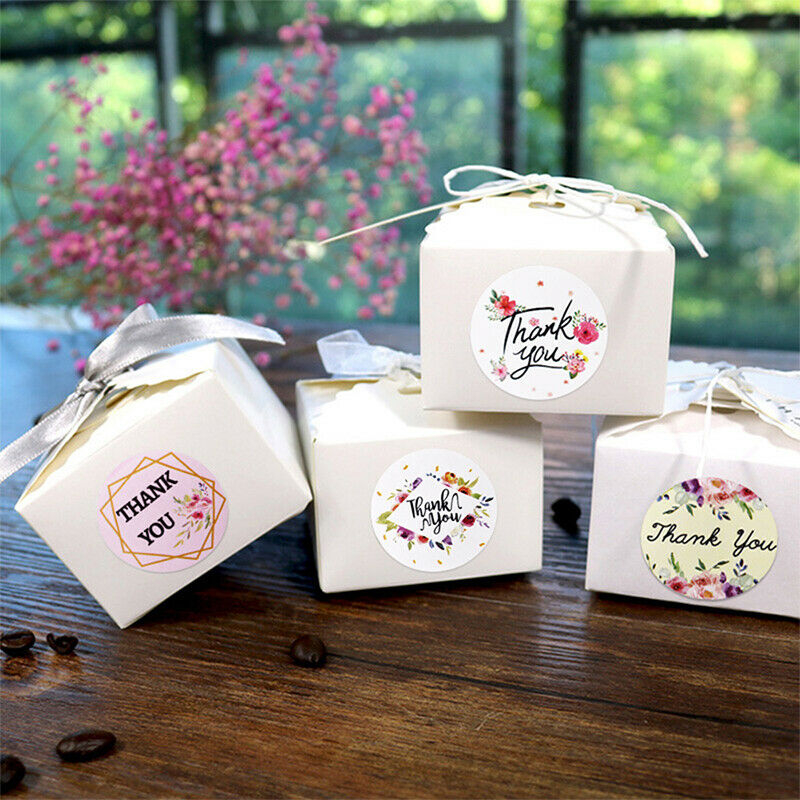 500 Pcs/Roll Round Thank You Stickers Seal Labels  Stickers Labels for Pa.l8
