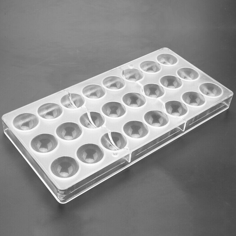 24 Holes Semi Sphere Chocolate Mould Polycarbonate Chocolate Bar Mold Half BalA5