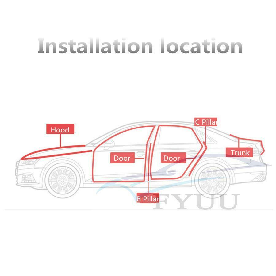 10M L Shape dual layer door seal car front rear door Hood Trunk car rubber strip