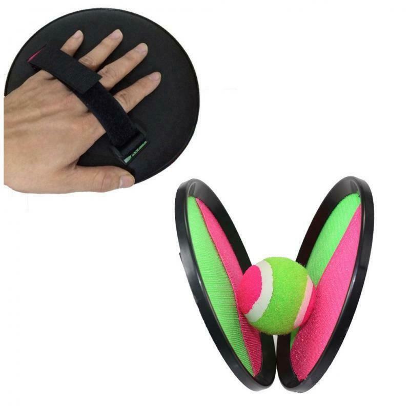 Toss & Catch Ball Game Set with 2 Disc Paddles and 1 Ball, Both great for Indoor