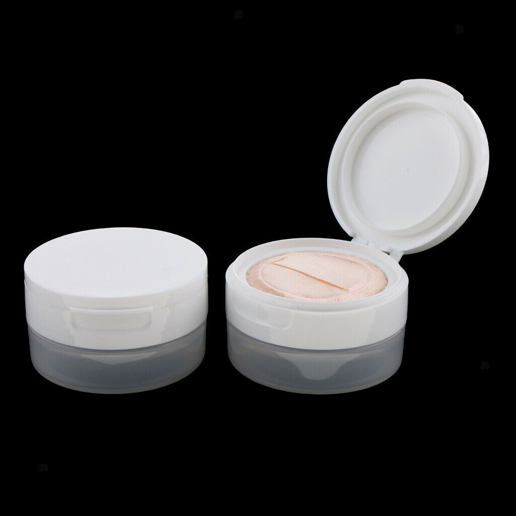 2Pcs 50g Empty Loose Powder Jar Bottle Container/Make Up Sifter Bottles