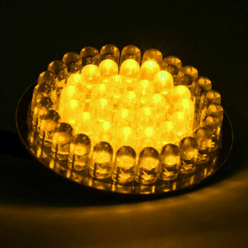 Motorcycle Front LED Turn Signal Indicator Lights Smoke Lens Covers Universal