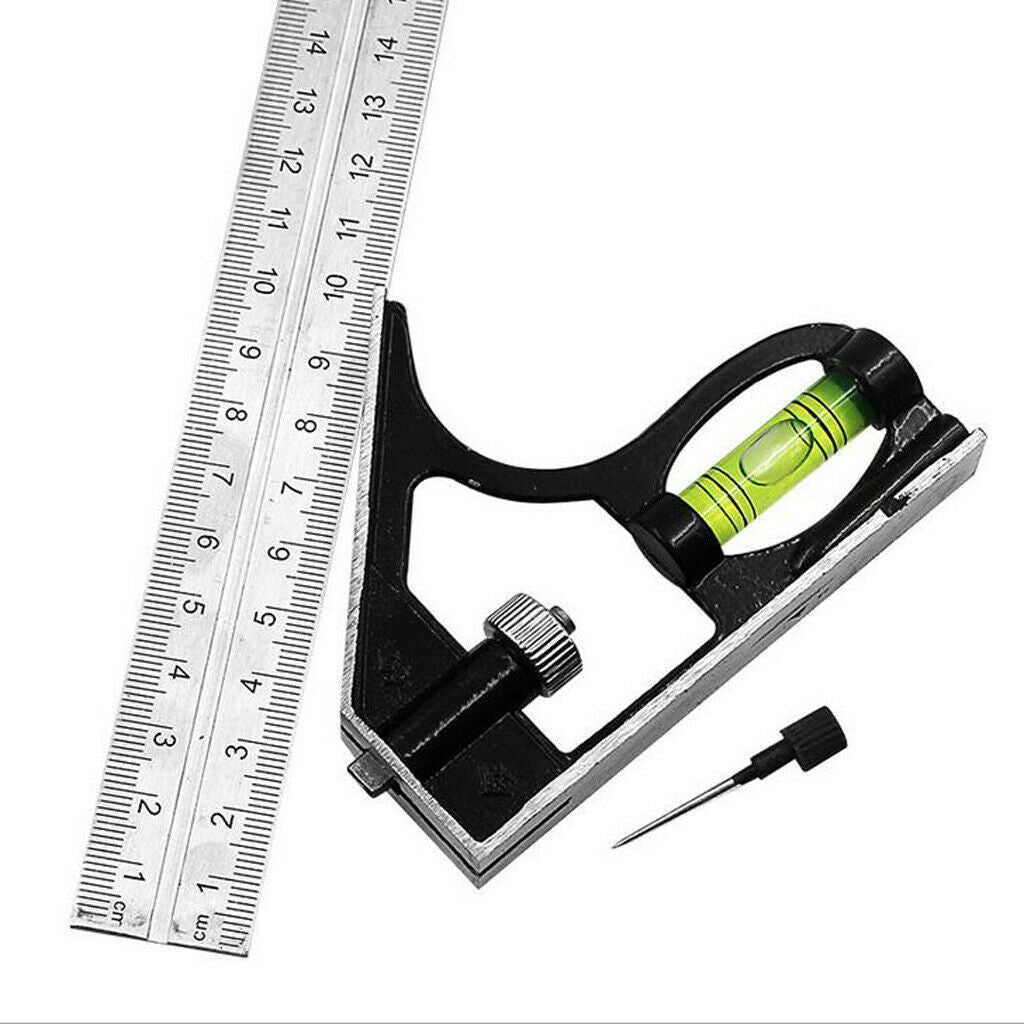 300mm Combination Angle Ruler Angle Protractor Layout Tools Spirit Level