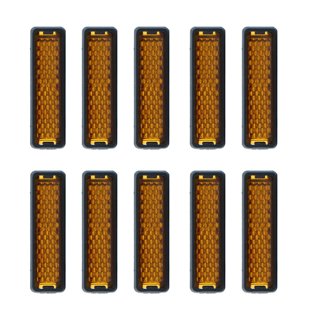10 Pieces Cycle Foot Pedal Reflector Cycling Bike Warning Reflective Lamp