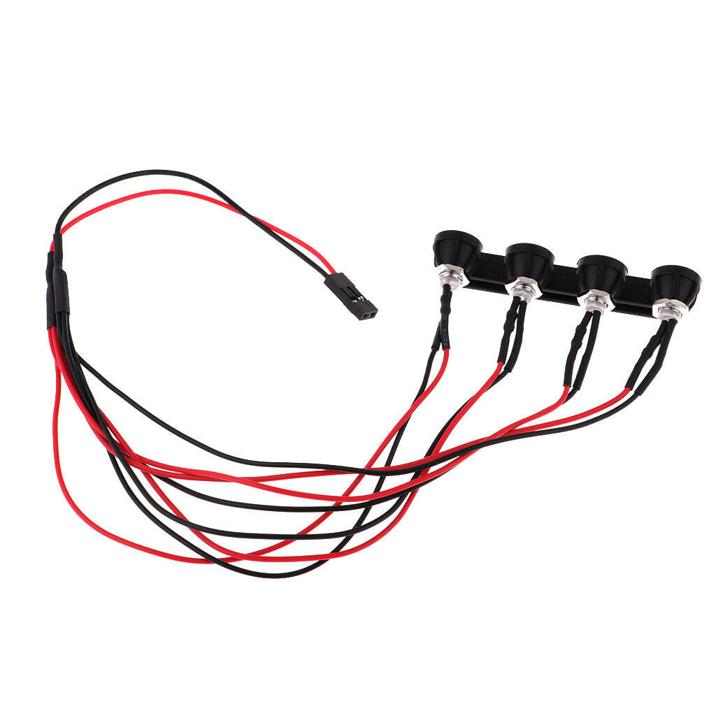 4LED Roof Lamp Light Bar Kit For WPL 1/16 RC Pickups