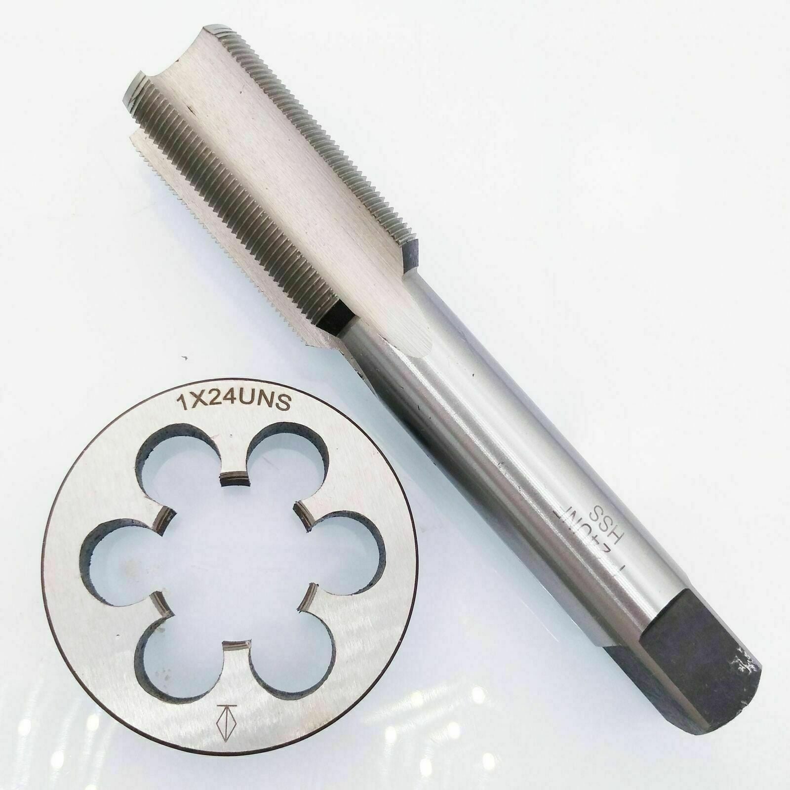 New 1"-24 UNEF HSS Right Hand Thread Tap and Die Set 1"-24