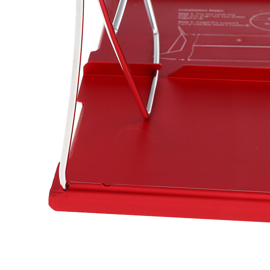 Small Lightweight Aluminum Folding Outdoor Camping Table + Storage Bag Red
