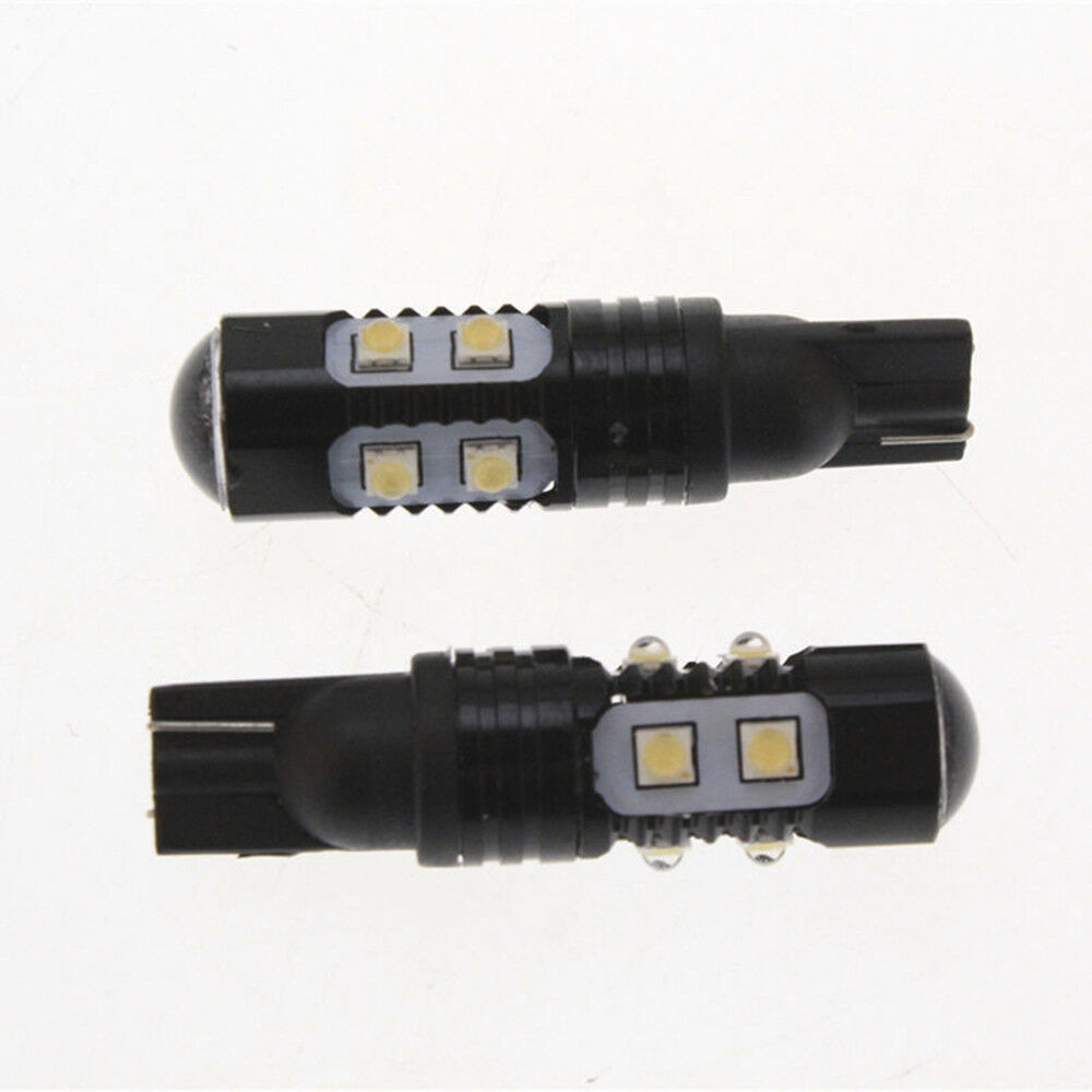 2pcs 50W 921 906 912 T10 T15 LED 6000K HID White Backup Reverse Lights Bulb