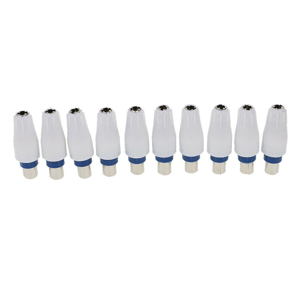 10 pieces RF connector coax plug to socket for digital or analog TV signals