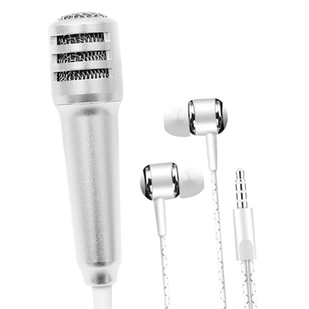 Universal 3.5mm Mini Microphone Mic Earphones Earbuds for Voice Recording