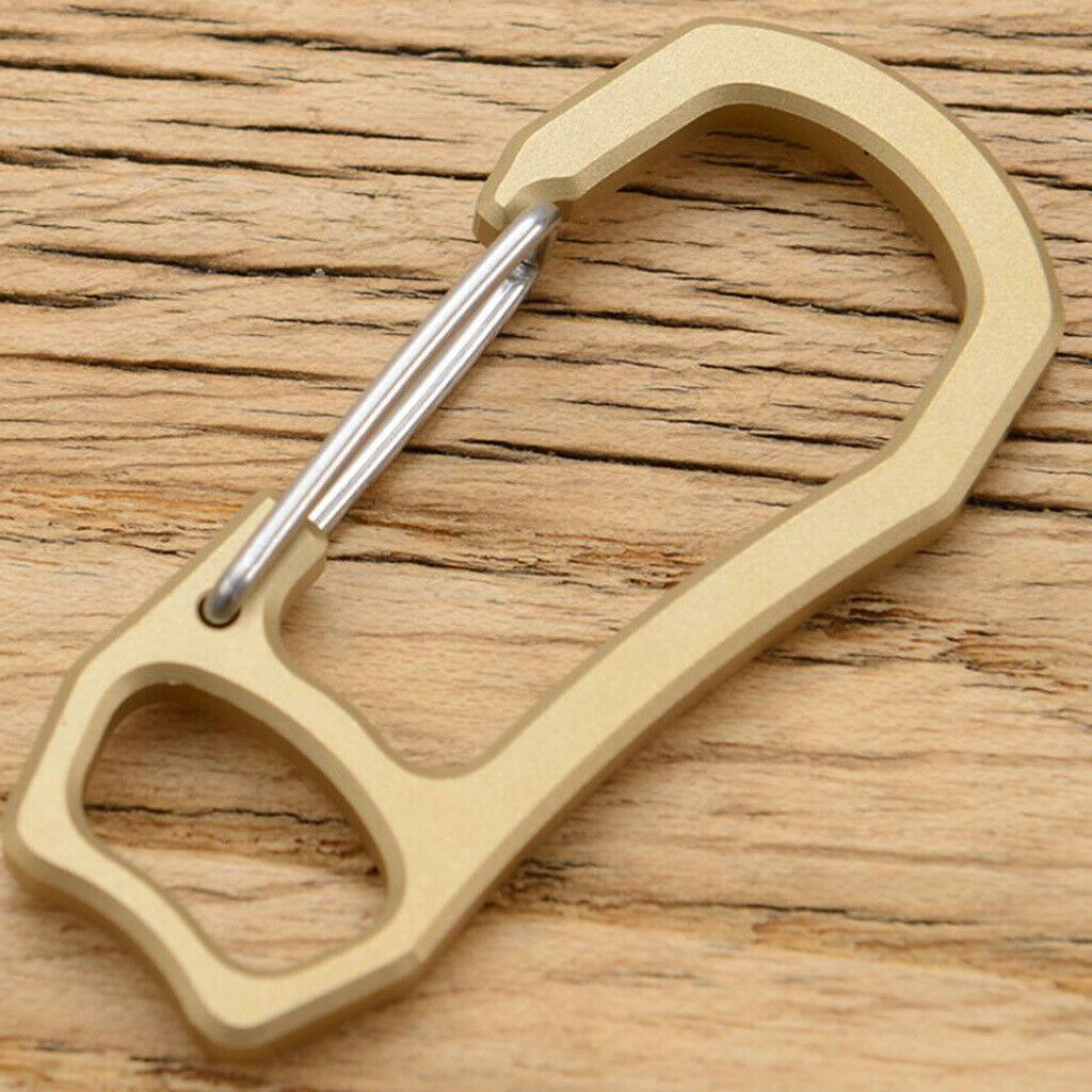 Backpack snap hook with spring lock brass key ring