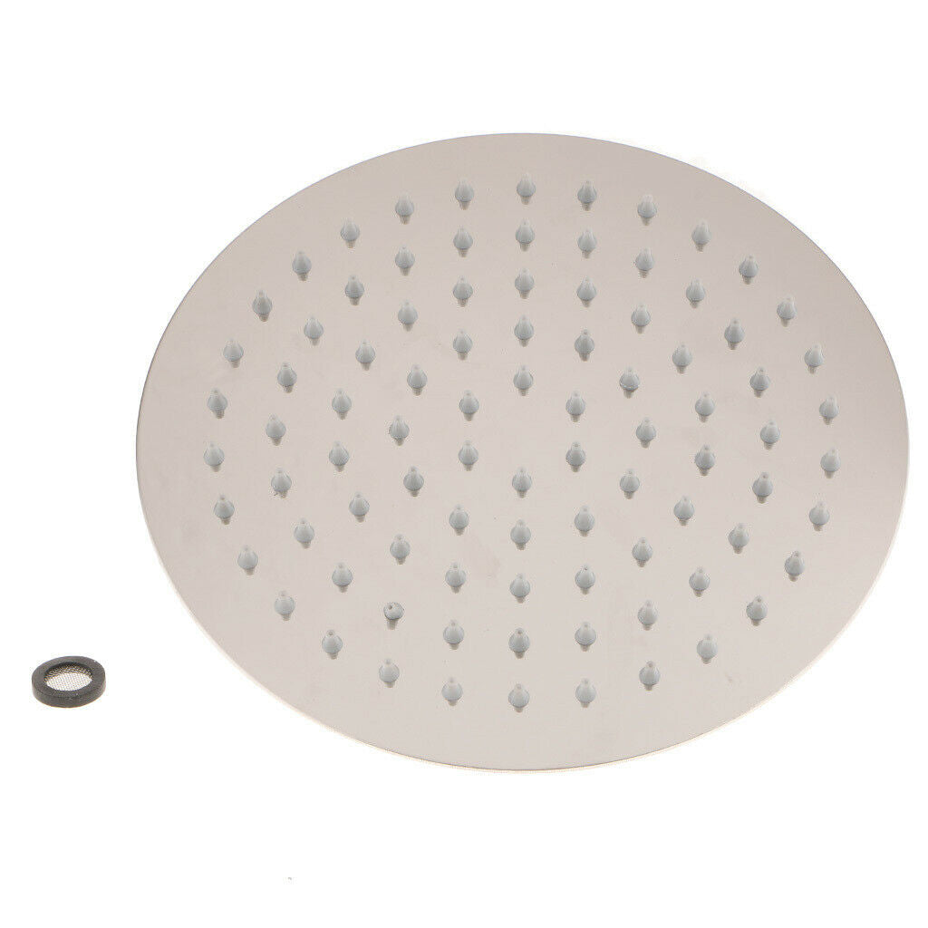 Rain Shower Head High Pressure Shower Sprinker Sprayer Head 20cm Round