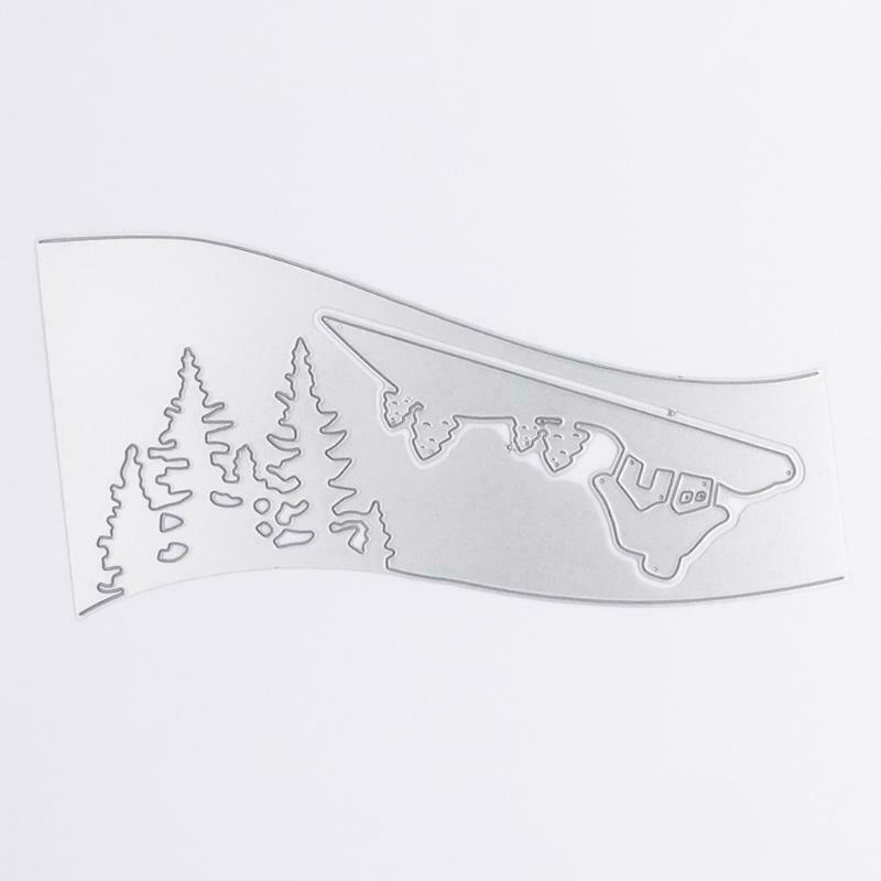 Snowy Christmas Tree Metal Cutting Dies Stencil DIY Scrapbooking Album card