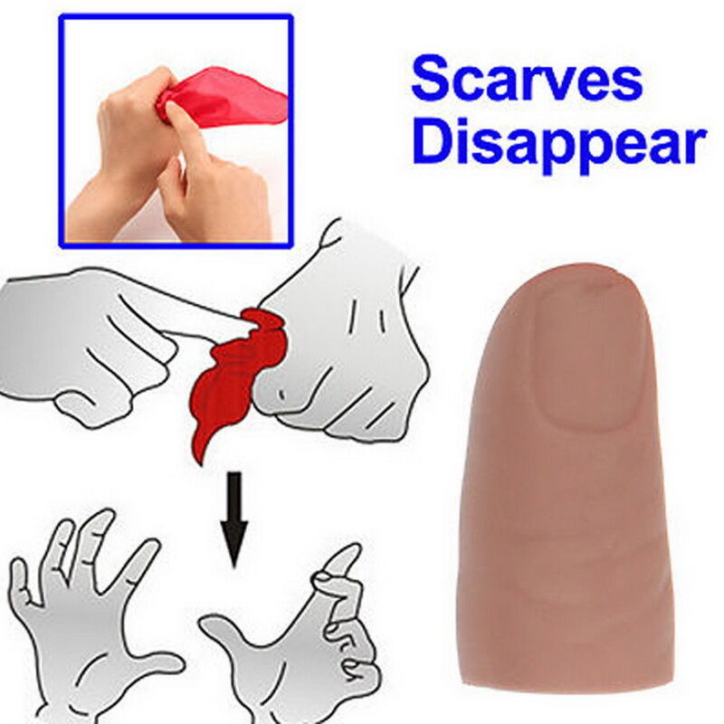 Magic Thumb Tips Tricks Rubber Close Up Vanish Appearing Finger Trick Pro.l8