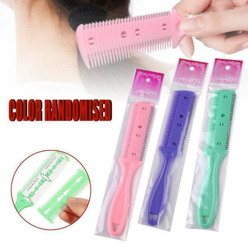 Double Sided Hair Thinning Razor Comb Professional Salon Hairdressing Trimmer~