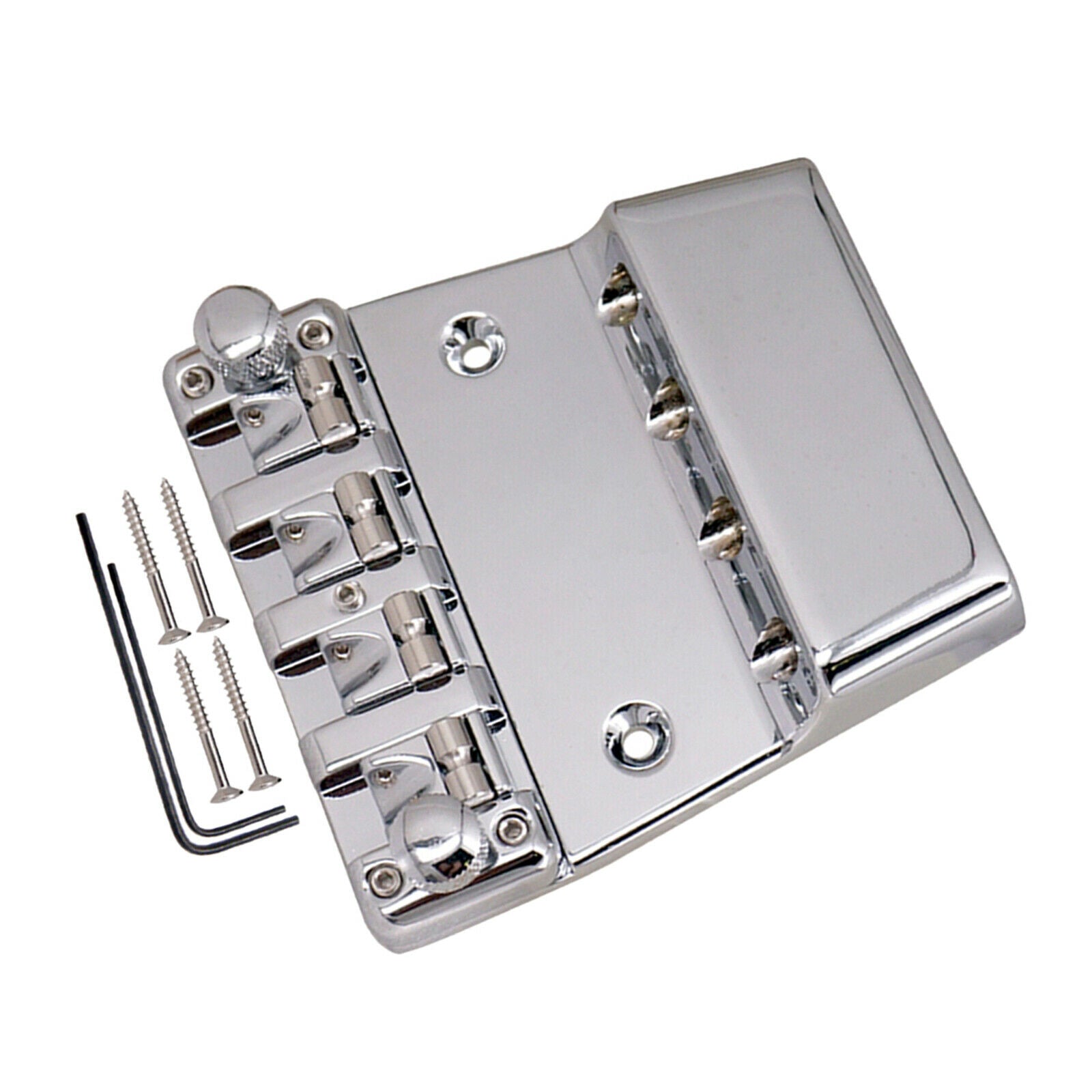 Hardtail Fixed Bass Bridge Electric Guitar Steel Spare Parts 76.5x97.6mm