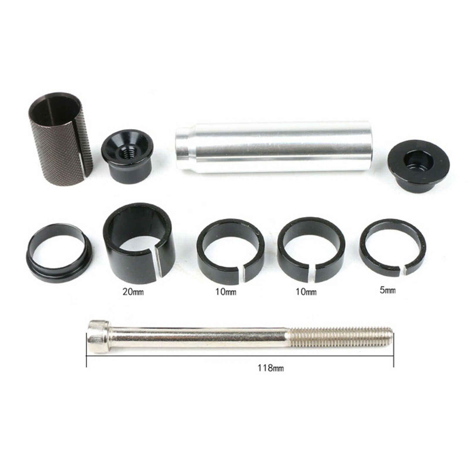 Alloy Bike Fork Stem Adapter Bicycle Sturdy 28.6mm 1 1/8" Handlebar Repair