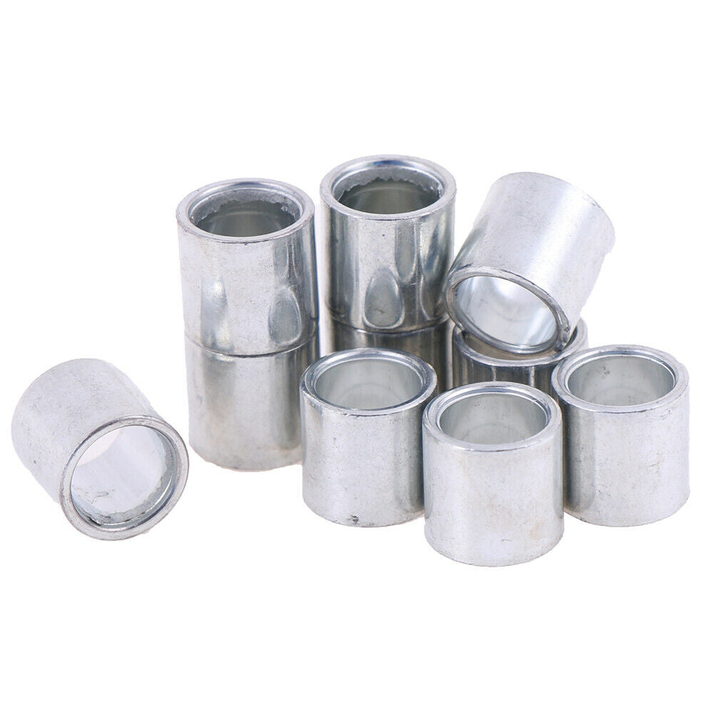 10XFor Scooter Wheel Sport Skateboard Bushed Bearing Spacer Metal Bushing Fad US