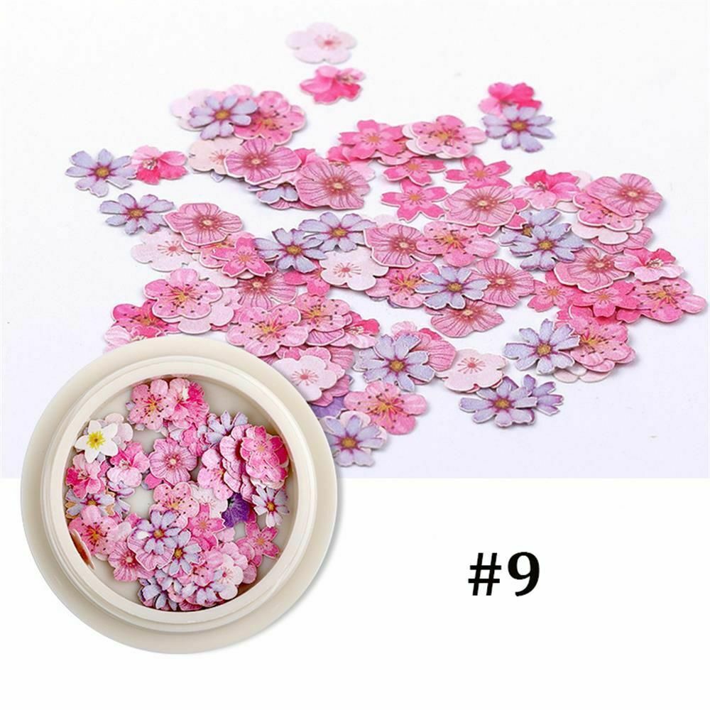 Designs Wood Pulp Flakes Ultrathin Nail Paillettes Nail Art Sequins Holographic
