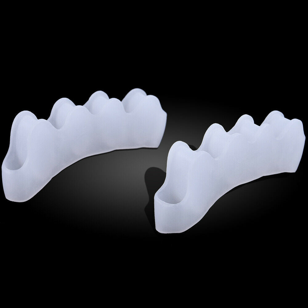 Pair Silicone Gel Bunion Toe Corrector Orthotics Straightener Separator Pain Set