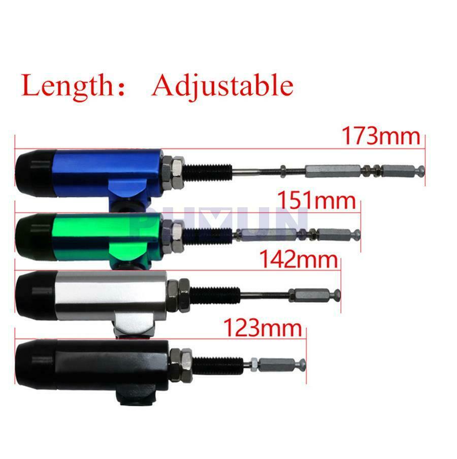 Black Motorcycle Hydraulic Brake Clutch Master Cylinder Rod Pump 12.7mm Piston