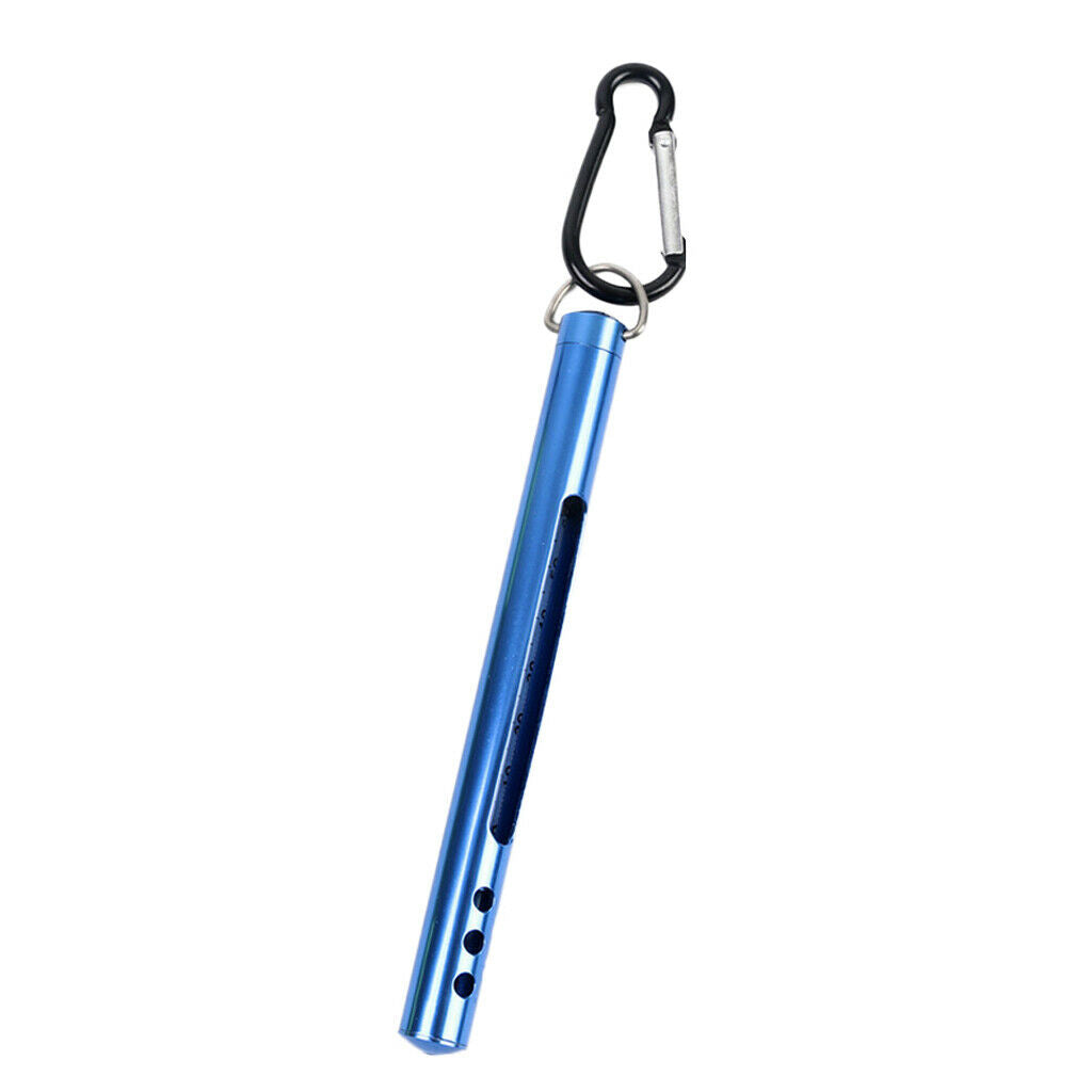 Fishing Thermometer Stream Water Thermometer &Carabiner for River Lake Blue