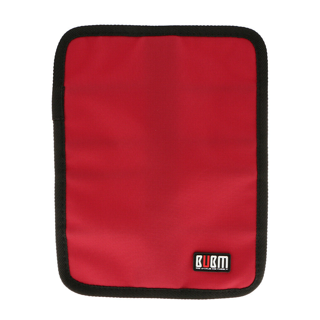 Waterproof Storage Organizer Bag Case for USB Cable Earphone Power Cord Red