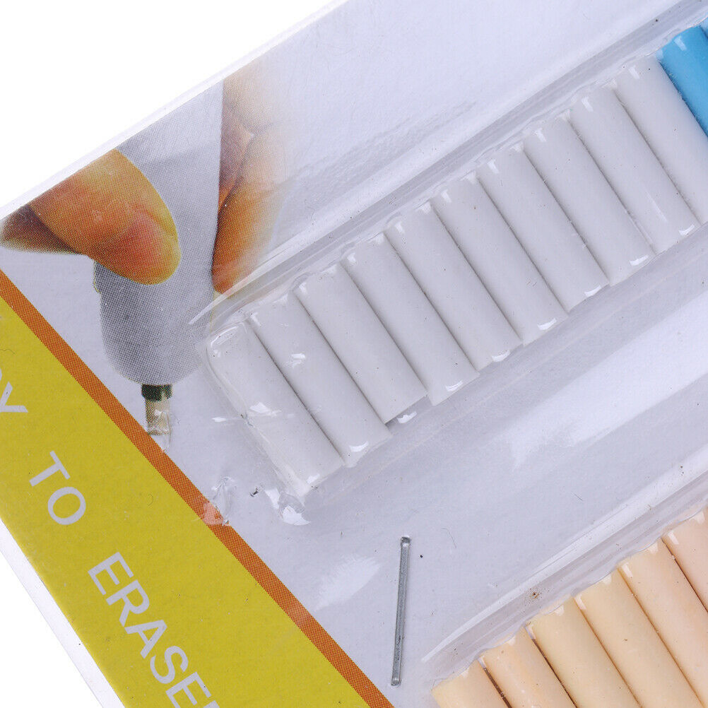 40Pcs 1.5*0.5cm electric refill eraser with refills replacement sketch er.l8