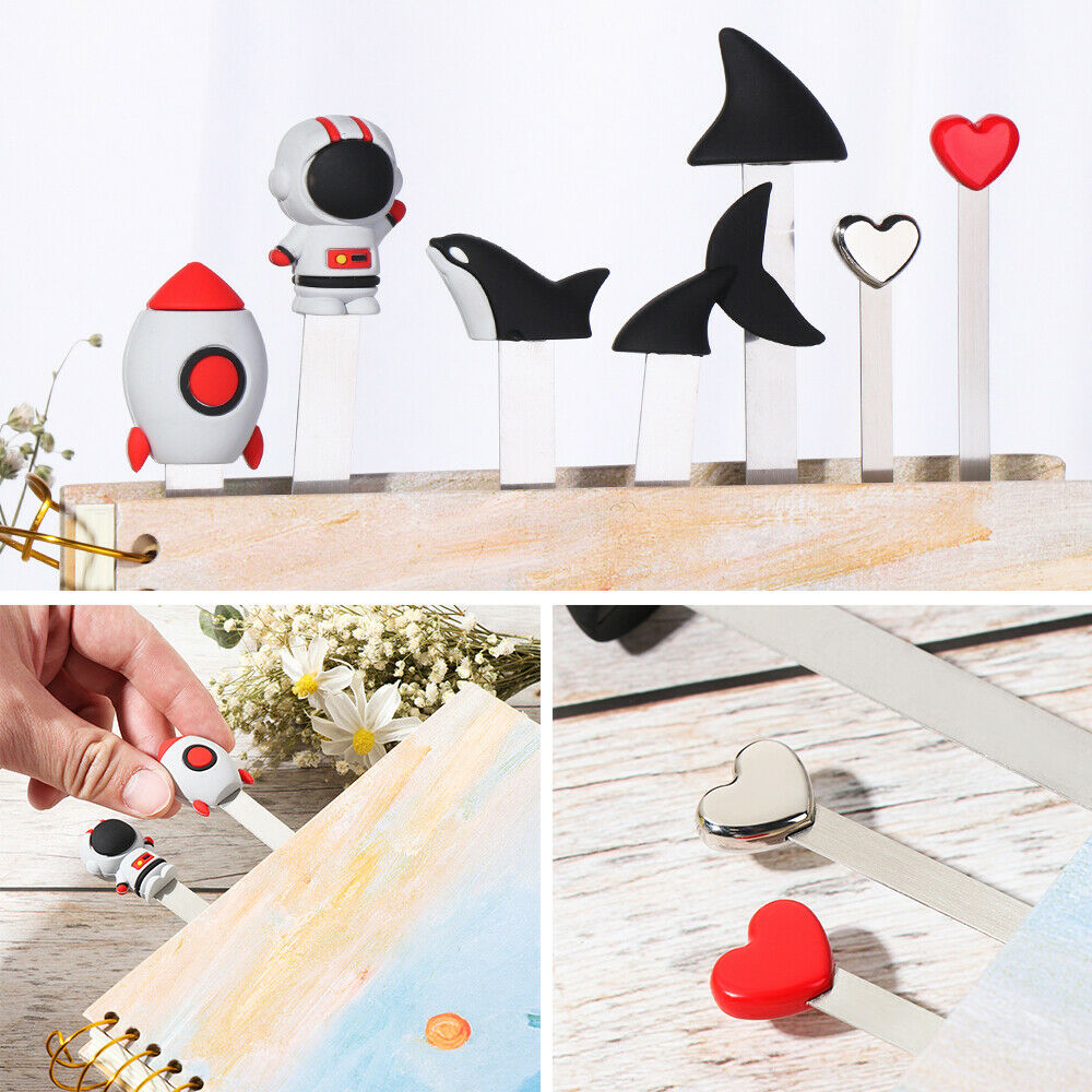 Shark Fin Metal Metal Bookmark Books Support Book Clip Pagination Mark