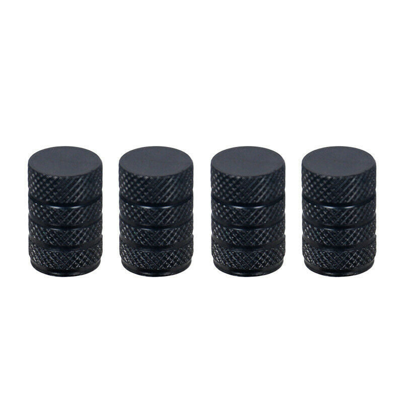 4Pcs Car Tire Valve Stems Cap Knurling Style Tire Valve Cap Wheel Air Valve Cap
