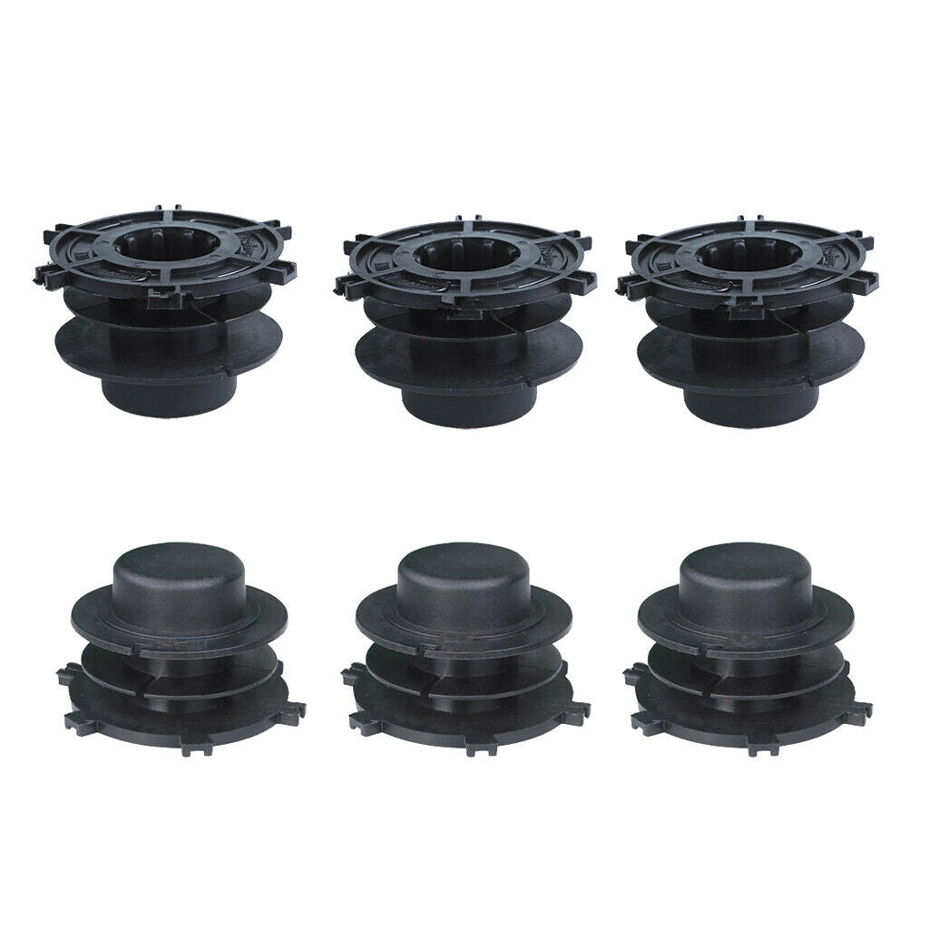 Set of 6 Spools Trimmer Head For Stihl Autocut 25-2 FS44 FS55 Black