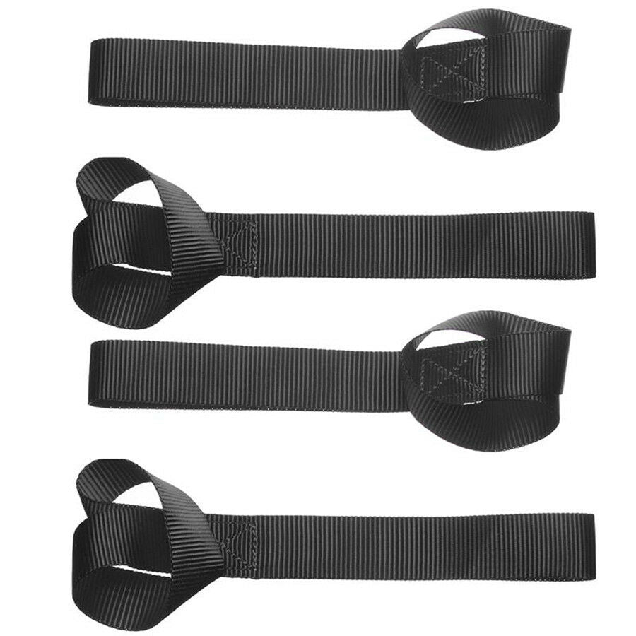 8 Pcs Heavy Duty Tie Down Straps Nylon Soft Loops For ATV 2300 lb Load Capacity
