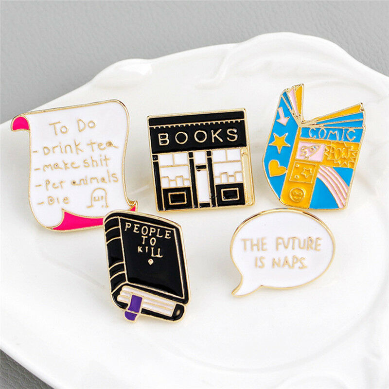 5PCS/Set Cartoon Enamel Collar Brooch Pins Badge Corsage Brooch Jewelry Gi.l8