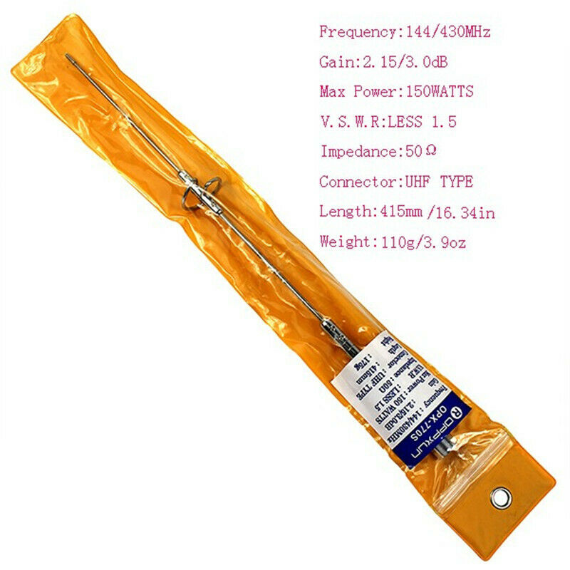 OPX-770S UHF Dual Band 144/430 MHz Mobile Car Radio Antenna for YAESU Radio