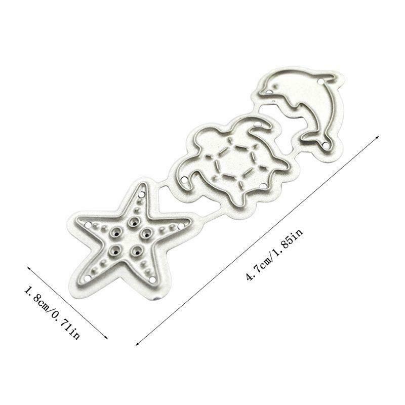 Dolphin Starfish Turtle Metal Cutting Dies Stencil Scrapbooking DIY Album Stamp