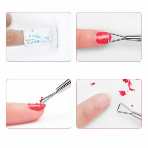 US Pro Stainless SteelUV Gel Polish Remover Triangle Stick Rod Pusher Nail Tools
