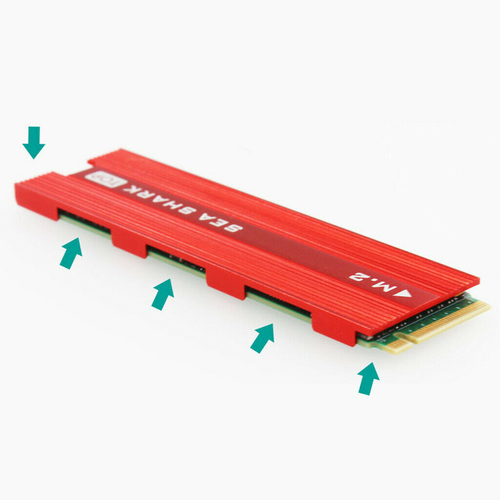 1 piece heat sink + thermal pad for PCI-e NVME M.2 SSDs Strong