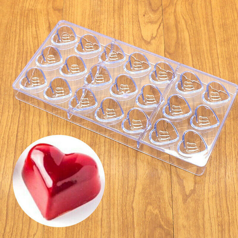 Transparent Plastic Acrylic Mold Chocolate Maker Polycarbonate Love die mouldSJ