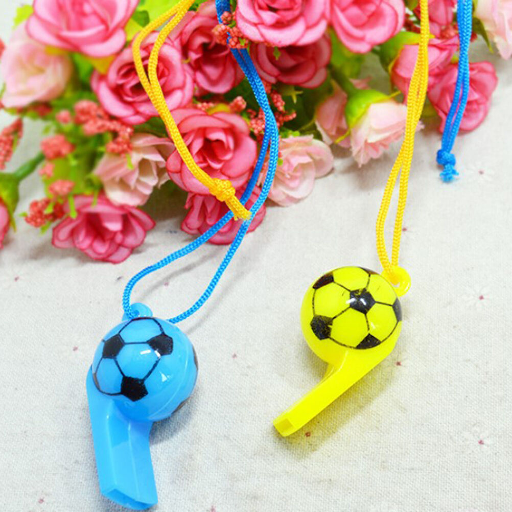 2X Colourful football Whistles / Classic Pea Whistle - Referee .l8