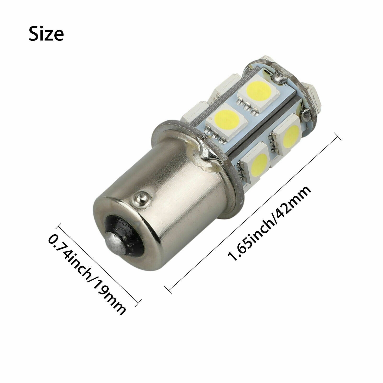 20X Super White 1156 1141 13-SMD RV Camper Trailer LED Interior Light Bulbs 12V