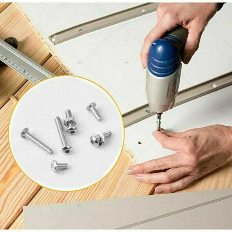 1080x M2 M3 M4 304 Metric Hex Socket Head Cap Screws Bolt Nut Assortment Set
