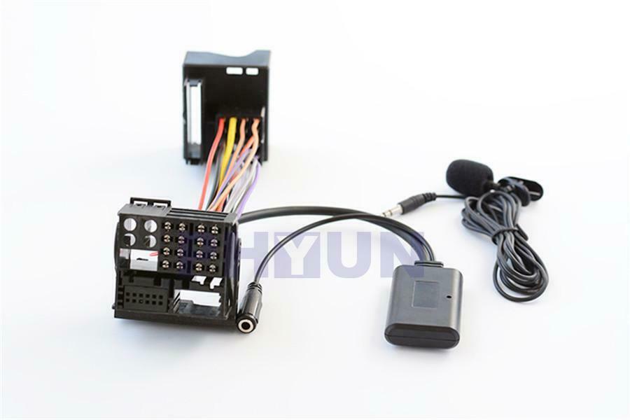 1Pc Aux Bluetooth Adapter+Microphone Cable For BMW X5 X3 Z4 E83 E85 E86 E39 E53