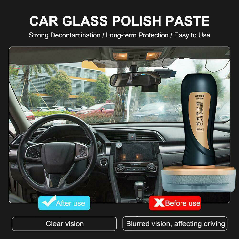 100ML Car Windshield Glass Care Polish Cleaner Oil Film Remover Rainproof Agent