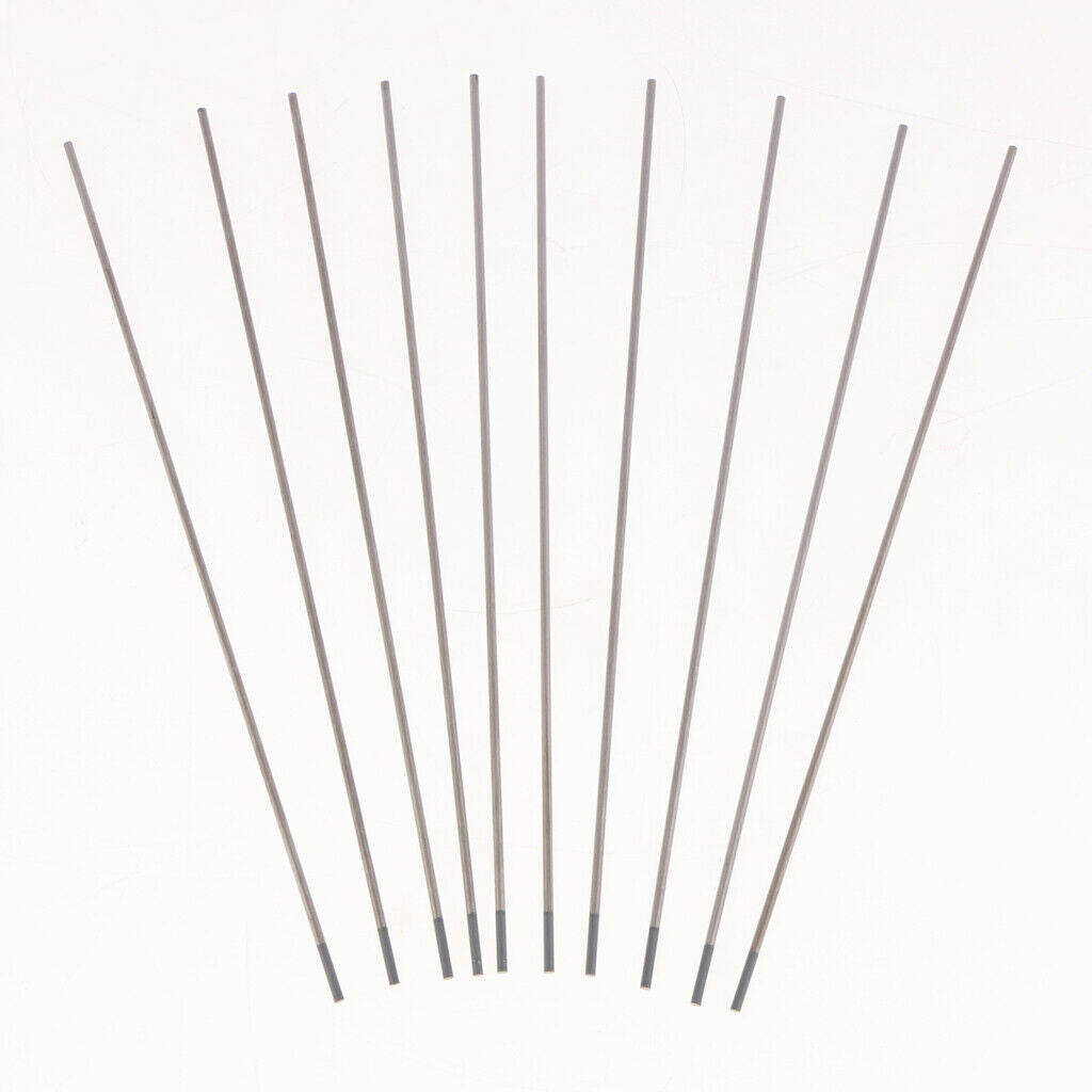 10-Pack WT20 1/16 x5.9inch Tungsten Electrodes Tig Rods Annealed &Ground Finish