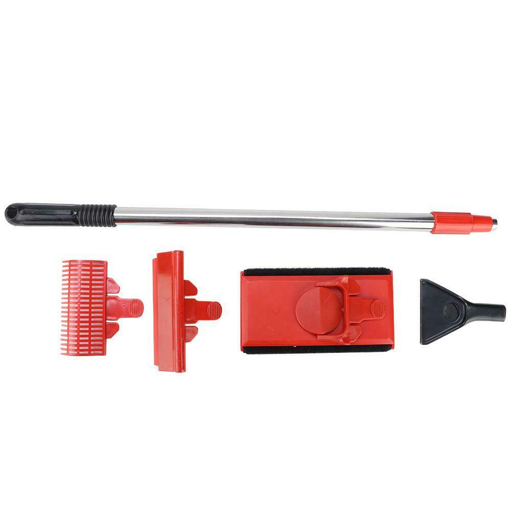 Aquarium Algae Scraper Brush Fish Tank Glass Clean Long Handle Cleaner Tool