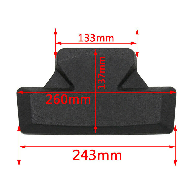 Motorcycle Rear Aluminum Alloy Tail Box Backrest Cushion Support Passenger Pad